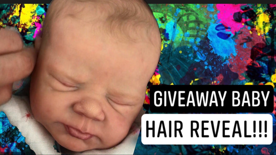 The Giveaway Baby has HAIR!!!!!!