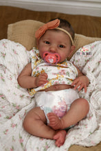 Load image into Gallery viewer, READY TO SHIP Ava by Cassie Brace Biracial Reborn Baby Girl - Reborn, Sweet Shaylen Maxwell