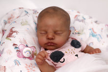 Load image into Gallery viewer, READY TO SHIP Painted Hair EVERLEE Altenkirch Biracial Reborn Baby Girl - Reborn, Sweet Shaylen Maxwell iiora 2016-2021