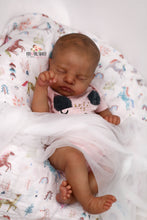 Load image into Gallery viewer, READY TO SHIP Painted Hair EVERLEE Altenkirch Biracial Reborn Baby Girl - Reborn, Sweet Shaylen Maxwell iiora 2016-2021