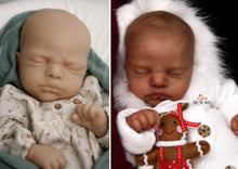Load image into Gallery viewer, READY TO SHIP Painted Hair EVERLEE Altenkirch Biracial Reborn Baby Girl - Reborn, Sweet Shaylen Maxwell iiora 2016-2021