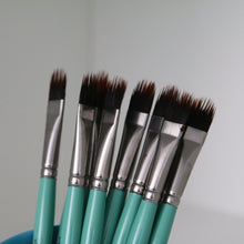 Load image into Gallery viewer, Custom Cut Filbert Comb Hair Painting Brush