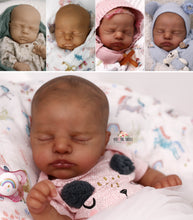 Load image into Gallery viewer, READY TO SHIP Painted Hair EVERLEE Altenkirch Biracial Reborn Baby Girl - Reborn, Sweet Shaylen Maxwell iiora 2016-2021
