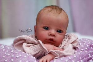 Sold Out - CUSTOM "Primrose Awake" by Laura Lee Eagles Reborn Baby (Copy)
