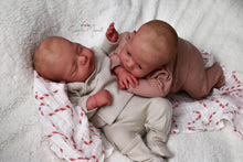 Load image into Gallery viewer, READY TO SHIP Twins &quot;Lily &amp; Irys&quot; by Joanna Kazmierczak Reborn Baby