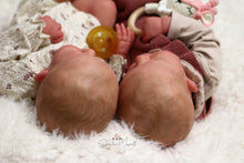 Load image into Gallery viewer, READY TO SHIP Twins &quot;Lily &amp; Irys&quot; by Joanna Kazmierczak Reborn Baby