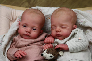 READY TO SHIP Twins "Lily & Irys" by Joanna Kazmierczak Reborn Baby