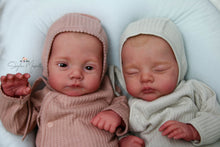 Load image into Gallery viewer, READY TO SHIP Twins &quot;Lily &amp; Irys&quot; by Joanna Kazmierczak Reborn Baby