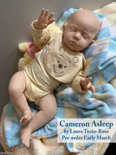 Load image into Gallery viewer, DEPOSIT - CUSTOM "Cameron Asleep" by Laura Tuzio Ross Reborn Baby
