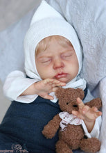Load image into Gallery viewer, DEPOSIT - CUSTOM "Cameron Asleep" by Laura Tuzio Ross Reborn Baby