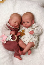 Load image into Gallery viewer, READY TO SHIP Twins &quot;Lily &amp; Irys&quot; by Joanna Kazmierczak Reborn Baby