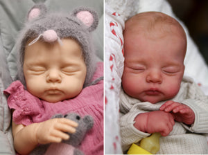 READY TO SHIP Twins "Lily & Irys" by Joanna Kazmierczak Reborn Baby